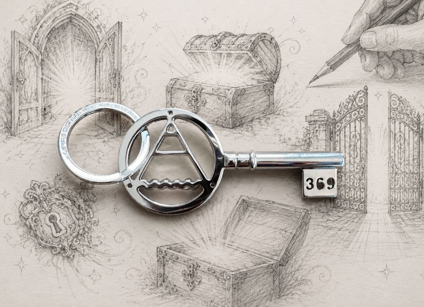 Portachiavi Silver | La Chiave della Conoscenza