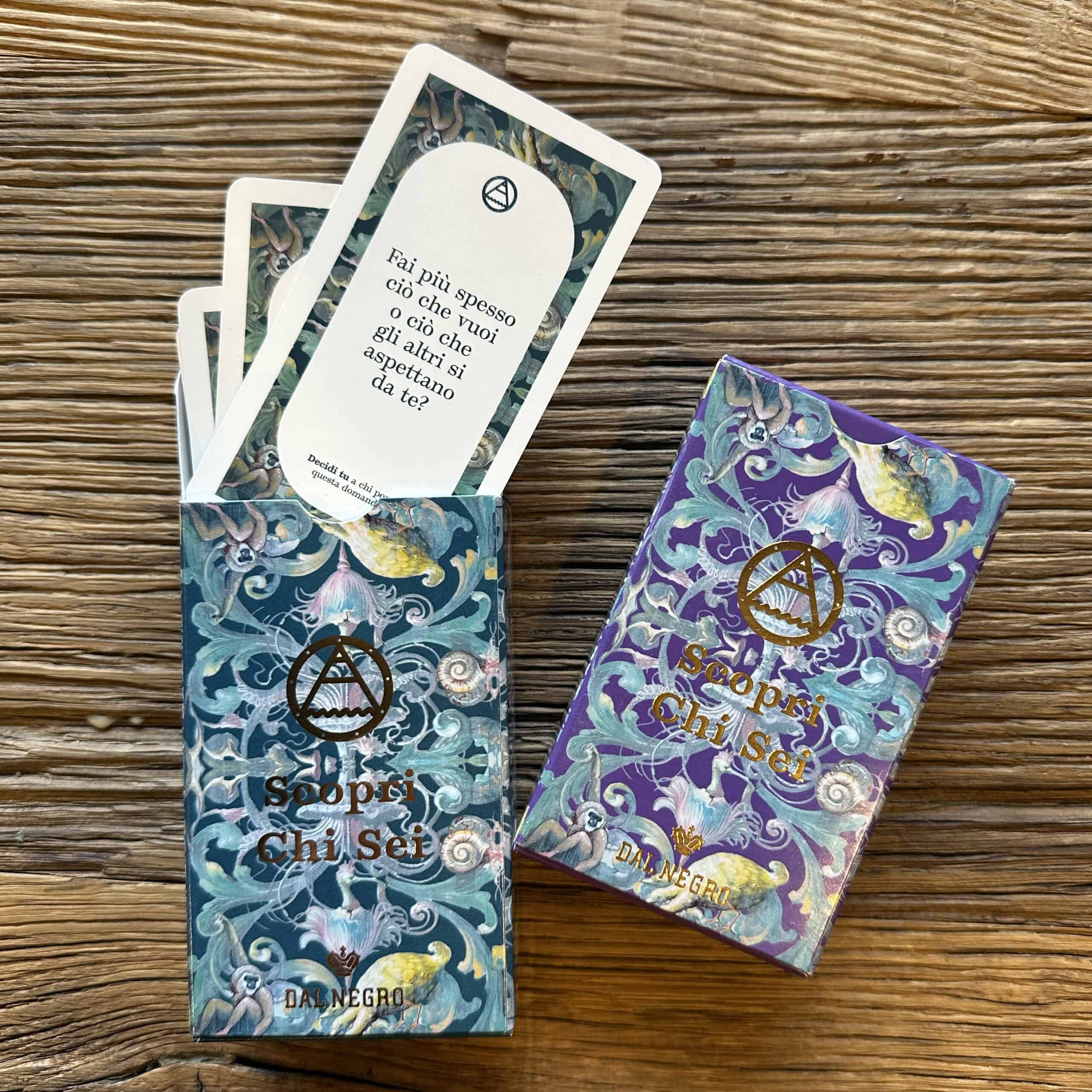 Carte da gioco "Scopri chi sei"