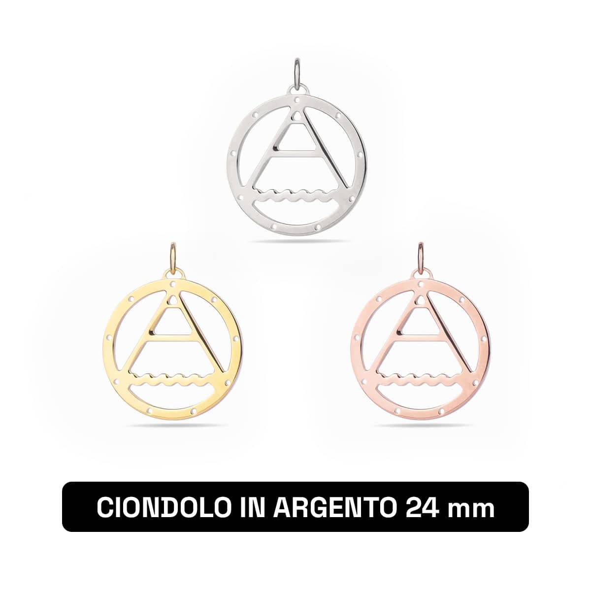 Ciondolo in argento  24 mm