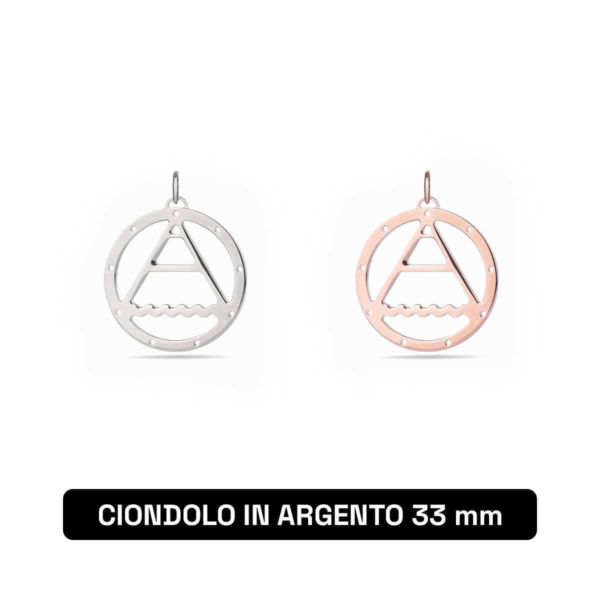 Ciondolo in argento 33 mm