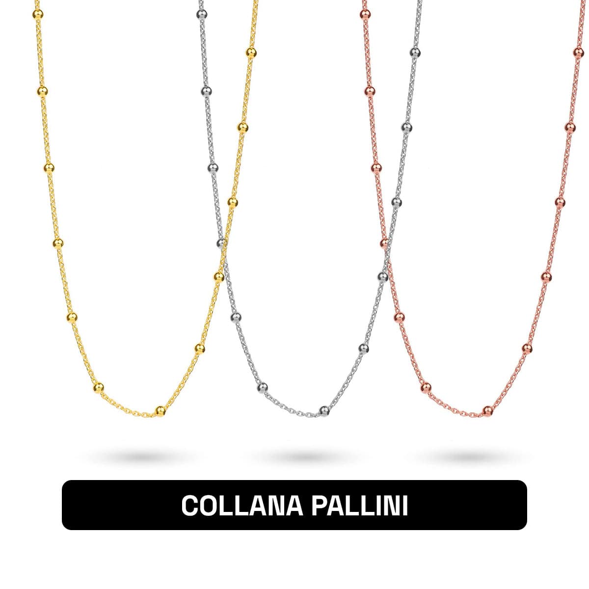 Collana pallini 42cm o 50cm